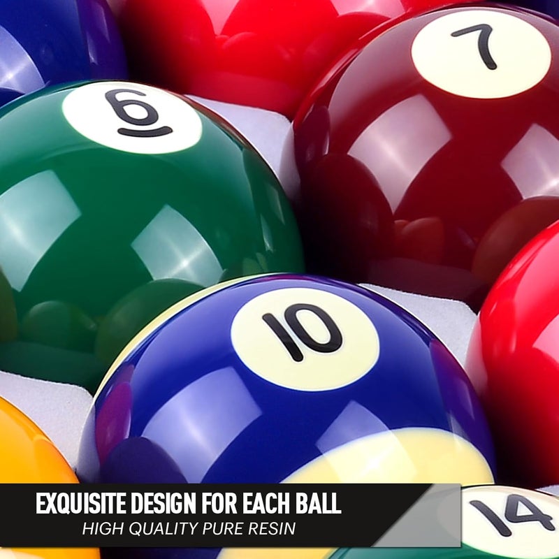 vonezone Billiard Balls Complete 16 Ball Set, Pool Balls Billiard Set 2-1/4" Regulation Size,New Upgrade Billiards Professional Pool Table Balls - Image 3